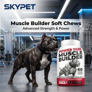 Vet Recommended Muscle Builder For Dogs Soft Chews Amino Acids Protein Supplement For Muscle Recovery &amp; Healthy Weight Gain