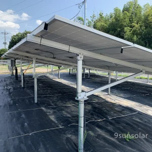 Aluminum PV Solar Panels Ground Bracket Structure