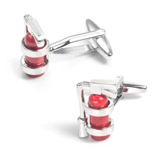 Fire Extinguisher Cufflinks