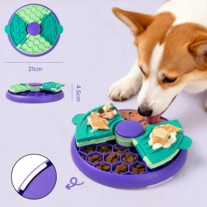 Double-layer Puzzle Pet Slow Feeding Anti-Choking Bowl