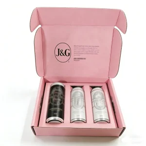 Eco Friendly Printed Corrugated Beverage Cans Gift Box Retail Custom Canned Drinks Beer Packaging Cardboard Box With Insert