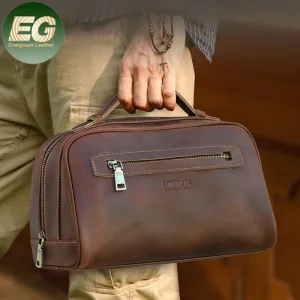 Ga193 Waterproof Zipper Luxury Pouch Women Leather Makeup Bag for Custom with Logo Travel Cosmetic Bags