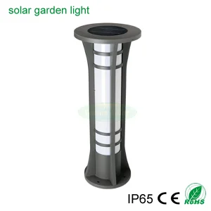 High Lumen LED Lighting Lamp CE Garden Outdoor Solar Bollard Lamp with 5W Solar Panel &amp; LED Lamp