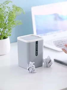 Mini Desktop Table Trash Can Car Bin Office Waste Paper Basket Bucket Garbage