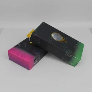 Muha 2g Disposable Custom Paper Folding Packaging Carton Snap Lock Box