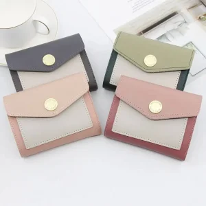 2023 Nueva Moda Linda Cartera de Monedas de Cuero PU para Mujeres, Soporte de Tarjetas para Estudiantes, Monedero para Damas
