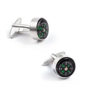OEM Fashion Green Compass Men's French Swank Cufflinks Men Bulk Accessories Supplier, Company