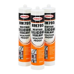 OEM Factory Sausage Cartridge Neutral Waterproofing Window Clear White Black Construction High Temperature Auto Glass RTV Silicone Glue Adhesive Sealant