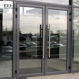Hot Sale EEHE Modern Design Aluminum Double Swing Door Commercial Patio Entrance Doors