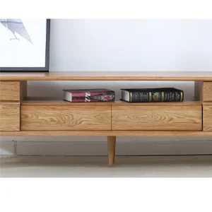 Nordic Minimalist Solid Wood TV Stand