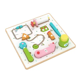 Wooden Toddler Role Play Puzzle Board, Montessori Educational Learning Toy for Fine Motor Skills, Early Development Activity Board for Kids Boys Girls Age 3+