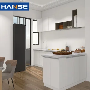 Modern Minimalism Style Designs Small Complete Custom Home Furniture L Shaped Melamine Unit Cabinets Kitchen