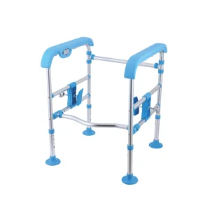 Bathroom Safety Equipment Non-Slip Height Adjustable Foldable Toilet Safety Frame Toilet Safety Rails