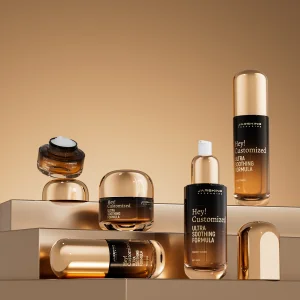 Unique Modern Gold Custom Luxury Skincare Line Packaging