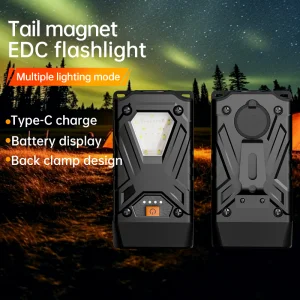 High Lumen LED Work Light Mini Pocket Flashlight USB Charging Bright Torch for Outdoor Camping Keychain EDC Custom Aluminum PC Pen Torch