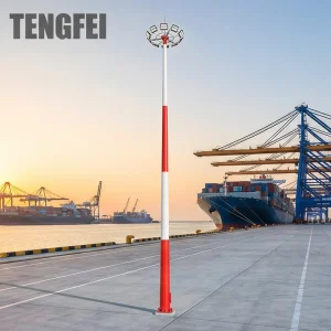Estrada de Galvanização Quente, Porto, Estádio, Praça, Obras Públicas Sistema de Iluminação de Alto Mastro Comercial Tengfei 15m~50m