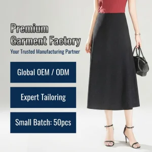 Maxi Skirts High Waist Black Shimmer ALine Midi Skirt