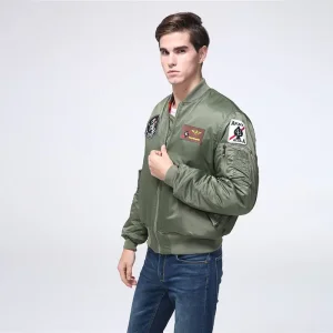 OEM ZD custom embroidery patch pilot jacket men Factory, Products
