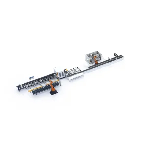 LEADCNC S100 Automatic Aluminum Profile Cutting Machine Cutting Engraving Laser Drilling-Milling Processing Line