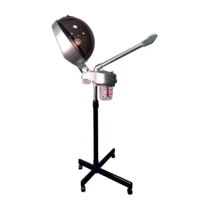 2 in One Face Hair Steamer with Adjustable Height Hood Barbershop Baking Oil Hair Steam