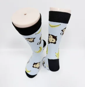 Meias Casuais de Algodão para Homens OEM de Fábrica, Meias Clássicas Personalizadas com Logo