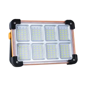Hot Selling Solar Rechargeable LED Work Light Portable Flood Light IP66 Waterproof CRI90 CE Certified for Mechanic Camping
