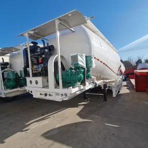 2/3 Axle 30/40/50 Cbm Bottom Discharge/Unloading Bulk Cement/Fly Ash/Flour/Powder Material Transport Tank/Tanker Heavy Duty Truck Semi Trailer