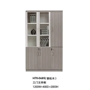 Wooden Filing Cabinet Glass Doors
