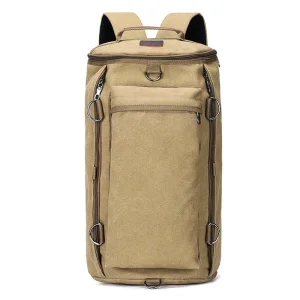 Mochila de Lona para Viagem e Caminhada