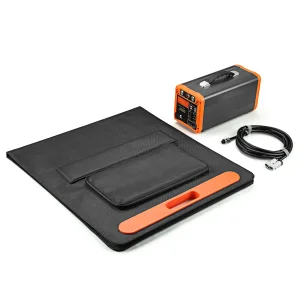 Handle 200W Mono Portable Foldable High Efficiency ETFE Solar Blanket Camping RV