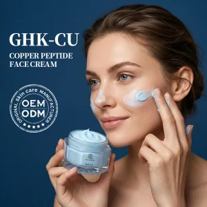 Bulk OEM Private Label GHK-Cu Blue Copper Peptide Face Cream Anti-Aging Barrier Repair Firming Lifting 50g Korea Skin Care