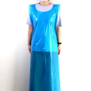 Disposable HDPE LDPE LLDPE Waterproof Tear-Resistant Food Kitchen Plastic PE Apron for Cleaning