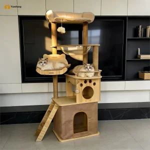 Cross-Border Cat Climbing Frame All-in-One Small Apartment Space-Saving Jumping Platform Home Cat Tree Cat Toy Model Y-39