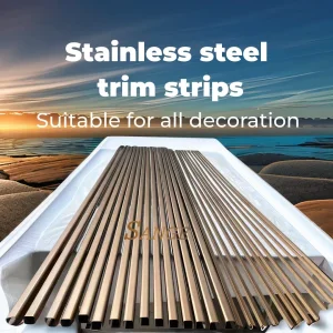 Decoration Material Stainless Steel Trim Strip in PVD Bronze