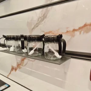 Removable Easy Install Wall-Mounted Modular Kitchen Track-Mounted Storage System