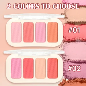 Four-Color Blush Eyeshadow Palette for three-dimensional brightening and toning color blush Eyeshadow palette