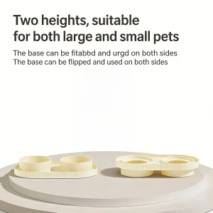Pet Couple Bowl Pet Bowls Customizable Colors for Pet Double Bowls
