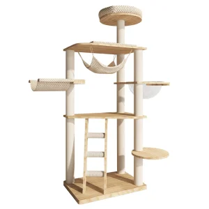 Solid Wood Cat Tree