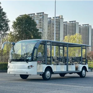 23 Seats Enclosed Tourist Bus Electric Sightseeing Car