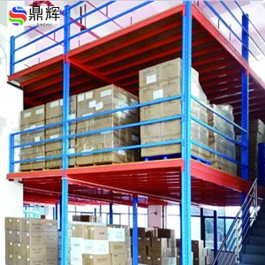 Heavy-Duty High Quality Steel Storage Racks Manufacturer's Metal Mezzanine Floor with Corrosion Protection New High-Tech Shelves