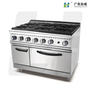 Commercial Grade Electric Range with 6 Burners and Oven