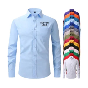 High Quality Custom Men's Dress Shirt No Wrinkle Iron Free
