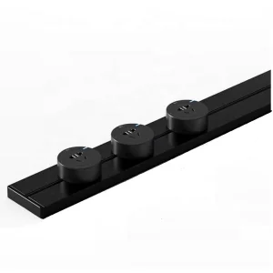 Movable Industrial Kitchen Concealed DIN Rail Power Socket 100CM Track 32A Switch Aluminum Alloy Construction IP22 Rated 3