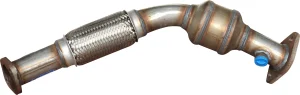 Stainless Steel Exhaust System Catalytic Converter with Built-in Ceramic Core.