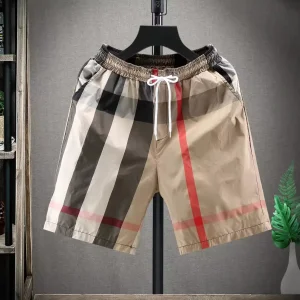 Shorts Casuais Masculinos de Poliéster Atacado com Bolsos para o Verão Praia Shorts Masculinos Estampados