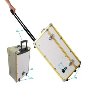 Dental Equipment Portable Mobile Turbine Cutting Unit Built-in Air Compressor System