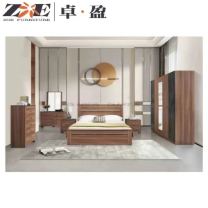 Eco-Friendly Modern Bedroom Furniture Set Sustainable Solid Wood Finish for Home Bedroom
