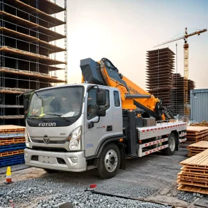 Chassis of Shanteka Heavy Duty Truck 30m Aerial Work Platform Vehicle with Auto Emergency Operation System