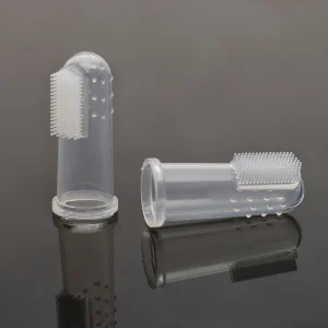 Escova de Dente de Silicone para Cães, Escova Transparente para Cuidados Dentários, Venda por Atacado