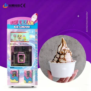 Commercial Robot Soft Ice Cream Vending Machine
